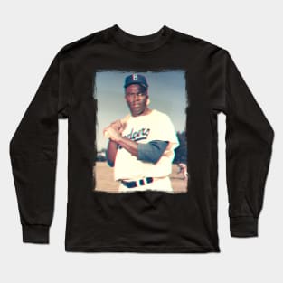 Jackie Robinson 3D effect Long Sleeve T-Shirt